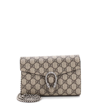 Gucci Dionysus Chain Wallet GG Coated Canvas Small