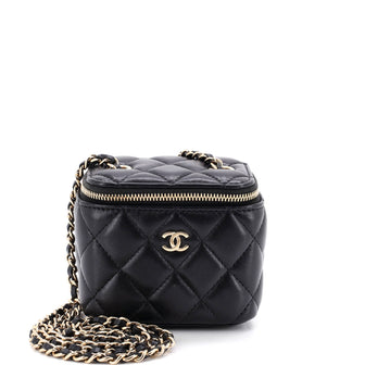 Chanel Classic Vanity Case with Chain Quilted Lambskin Mini