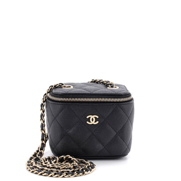 Chanel Classic Vanity Case with Chain Quilted Lambskin Mini