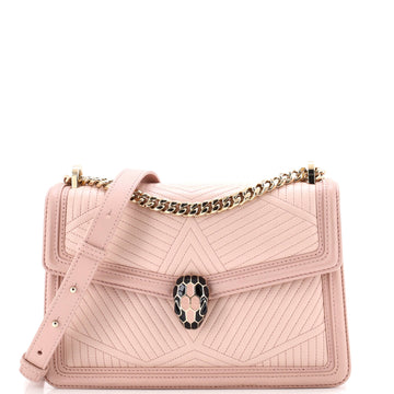 Bvlgari Serpenti Forever Shoulder Bag Quilted Leather Small