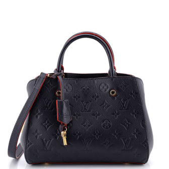 Louis Vuitton Montaigne Handbag Monogram Empreinte Leather BB
