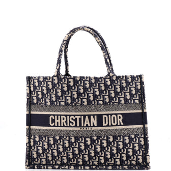 Christian Dior Book Tote Oblique Canvas Medium