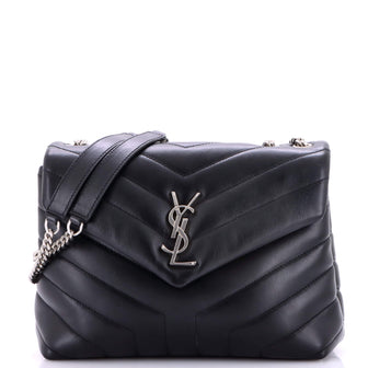Saint Laurent Loulou Shoulder Bag Matelasse Chevron Leather Small