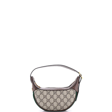 Gucci Ophidia Half Moon Bag GG Coated Canvas Mini