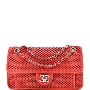 Chanel Up In The Air Flap Bag Perforated Leather Medium