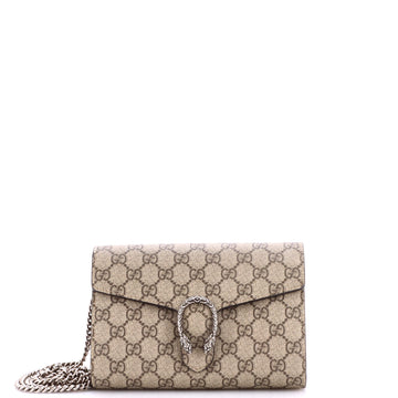 Gucci Dionysus Chain Wallet GG Coated Canvas Small
