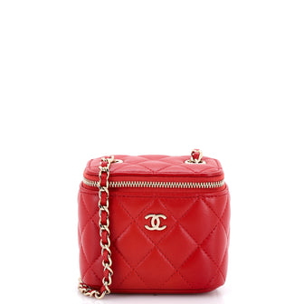 Chanel Classic Vanity Case with Chain Quilted Lambskin Mini