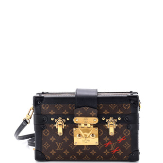 Louis Vuitton Petite Malle Handbag Monogram Canvas