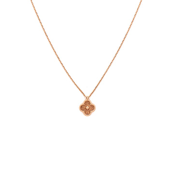 Van Cleef & Arpels Sweet Alhambra Pendant Necklace 18K Rose Gold