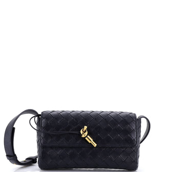 Bottega Veneta Andiamo Shoulder Bag Intrecciato Leather