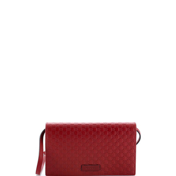 Gucci Wallet on Strap Microguccissima Leather