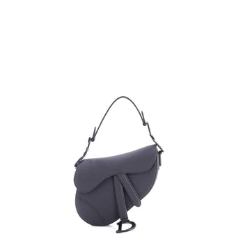 Christian Dior Ultra Matte Saddle Handbag Leather Mini