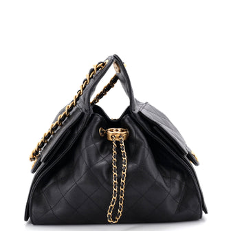Chanel 25 Hobo Bag Quilted Caviar Small