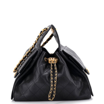 Chanel 25 Hobo Bag Quilted Caviar Small