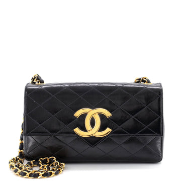 Chanel Vintage CC Chain Flap Bag Quilted Lambskin Small