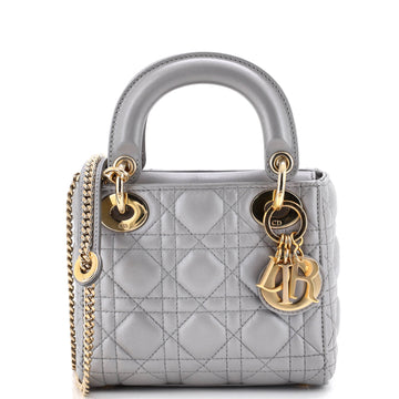 Christian Dior Lady Dior Chain Bag Cannage Quilt Lambskin Mini