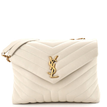 Saint Laurent Loulou Shoulder Bag Matelasse Chevron Leather Medium