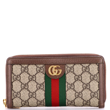 Gucci Ophidia Zip Around Wallet GG Coated Canvas