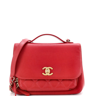 Chanel Business Affinity Flap Bag Quilted Caviar Small