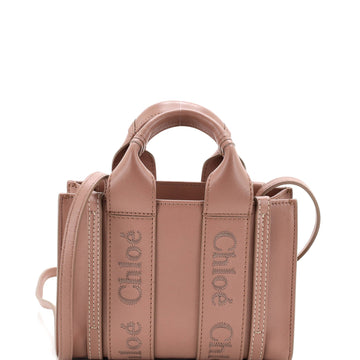 Chloe Woody Convertible Tote Leather Mini