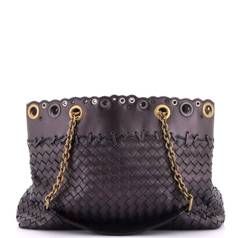 Bottega Veneta Double Chain Tote Intrecciato Nappa Medium