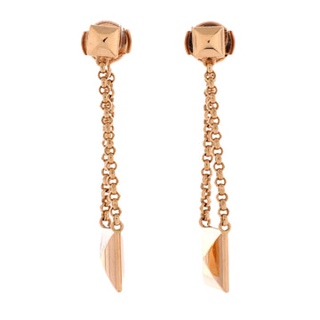 Hermes Clou D'H Drop Earrings 18K Rose Gold