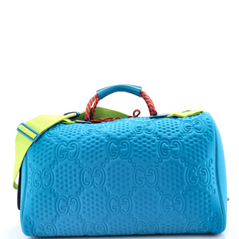 Gucci Scuba Duffle Bag GG Embossed Matelasse Nylon Medium