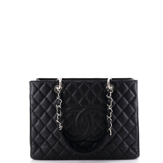 Chanel Grand Shopping Tote Quilted Caviar