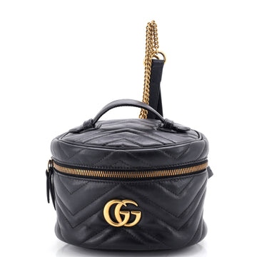 Gucci GG Marmont Vanity Backpack Matelasse Leather Mini