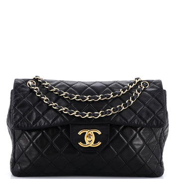Chanel Vintage Classic Single Flap Bag Quilted Lambskin Maxi