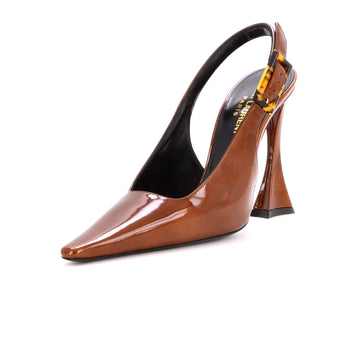 Saint Laurent Women's Dune Slingback Pumps Patent 110