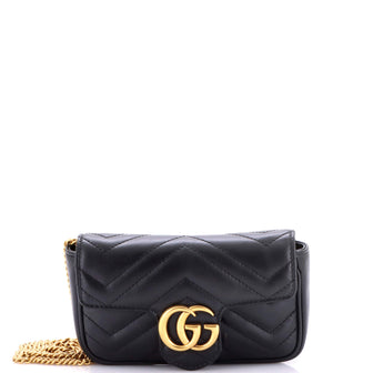 Gucci GG Marmont Flap Bag Matelasse Leather Super Mini