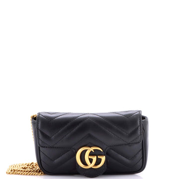 Gucci GG Marmont Flap Bag Matelasse Leather Super Mini