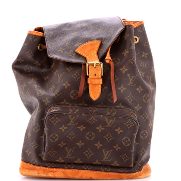 Louis Vuitton Vintage Montsouris Backpack Monogram Canvas GM