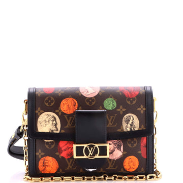 Louis Vuitton Dauphine Shoulder Bag Limited Edition Fornasetti Cameo Monogram Canvas MM