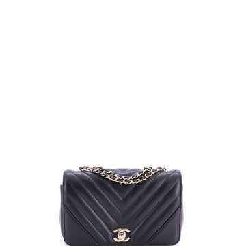 Chanel Statement Flap Bag Chevron Calfskin Mini