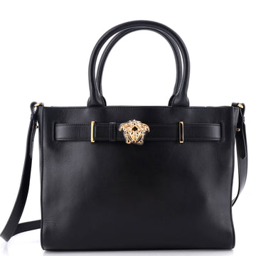 Versace Palazzo Medusa Belted Convertible Tote Leather Large