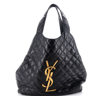 Saint Laurent Icare Shopping Tote Quilted Leather Maxi