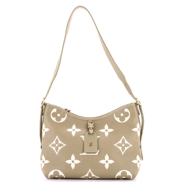 Louis Vuitton CarryAll Hobo Bicolor Monogram Empreinte Giant PM