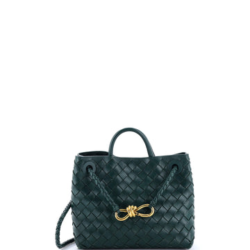 Bottega Veneta Andiamo Top Handle Bag Intrecciato Nappa Small