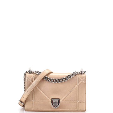 Christian Dior Diorama Flap Bag Iridescent Nubuck Small
