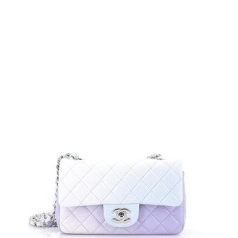 Chanel Classic Single Flap Bag Quilted Ombre Lambskin Mini