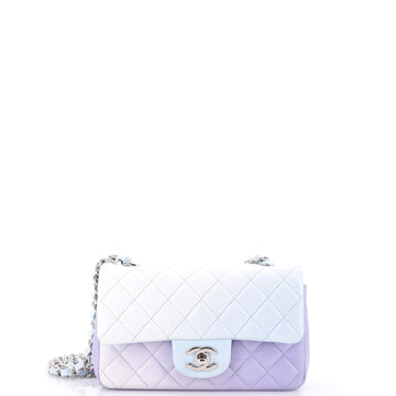 Chanel Classic Single Flap Bag Quilted Ombre Lambskin Mini
