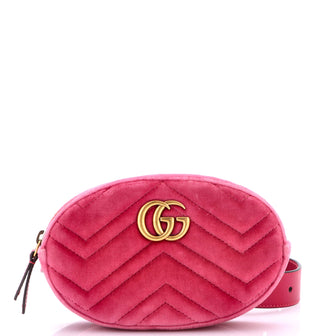 Gucci GG Marmont Belt Bag Matelasse Velvet
