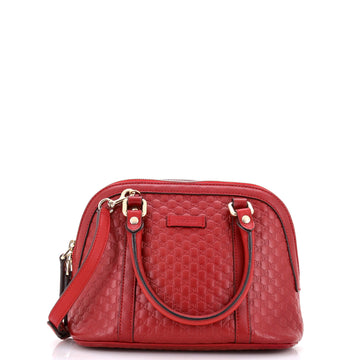Gucci Convertible Dome Satchel Microguccissima Leather Mini