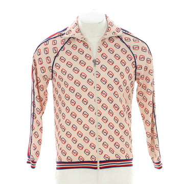 Gucci Men's Zip Track Jacket Printed GG Polyester Blend