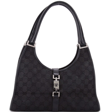 Gucci Vintage Bardot Hobo GG Canvas with Leather Medium