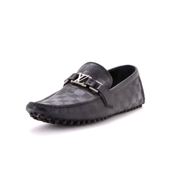 Louis Vuitton Men's Hockenheim Moccasin Loafers Damier Infini Leather