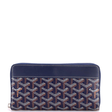 Goyard Matignon Zip Wallet Coated Canvas with Leather