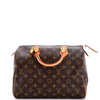 Louis Vuitton Speedy Handbag Monogram Canvas 30